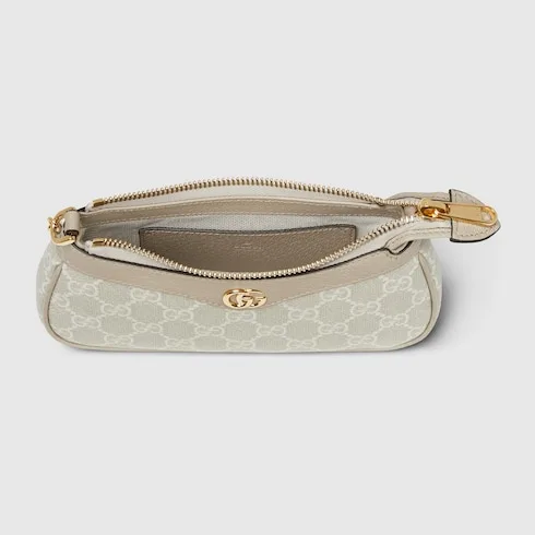 Gucci Ophidia Mini Shoulder Bag / Beige/ White Gold Hardware - Image 6