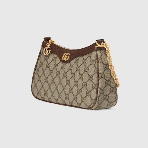 Gucci Ophidia Small Shoulder Bag / Beige/ Dark Brown Gold Hardware - Image 5
