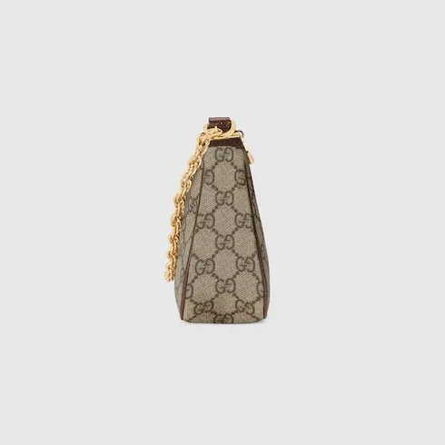 Gucci Ophidia Small Shoulder Bag / Beige/ Dark Brown Gold Hardware - Image 7