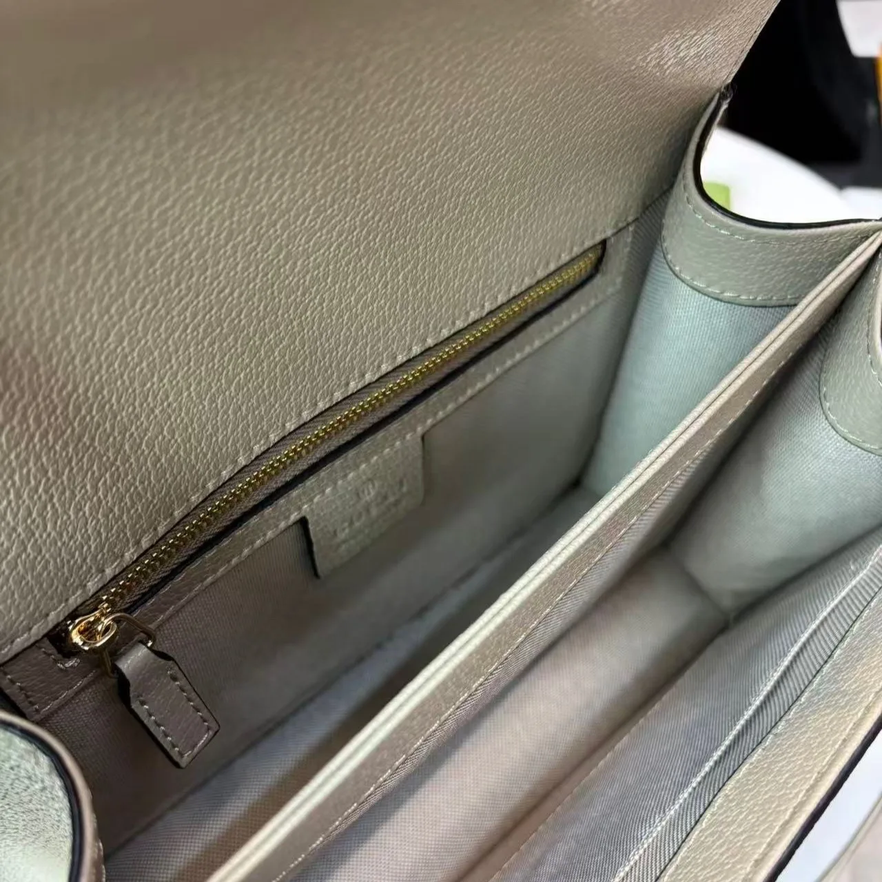 Gucci Ophidia Small Top Handle Bag / Beige/ White Gold Hardware - Image 8