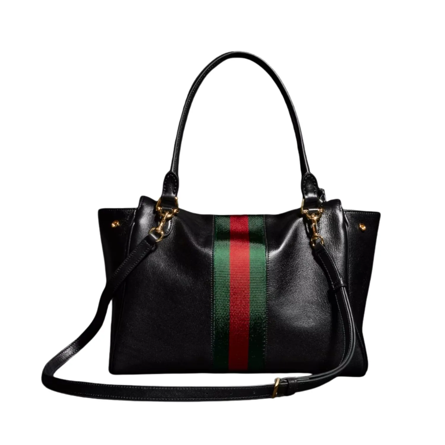 Gucci Paparazzo Medium Top Handle Bag / Black/ Grey Gold Hardware - Image 5