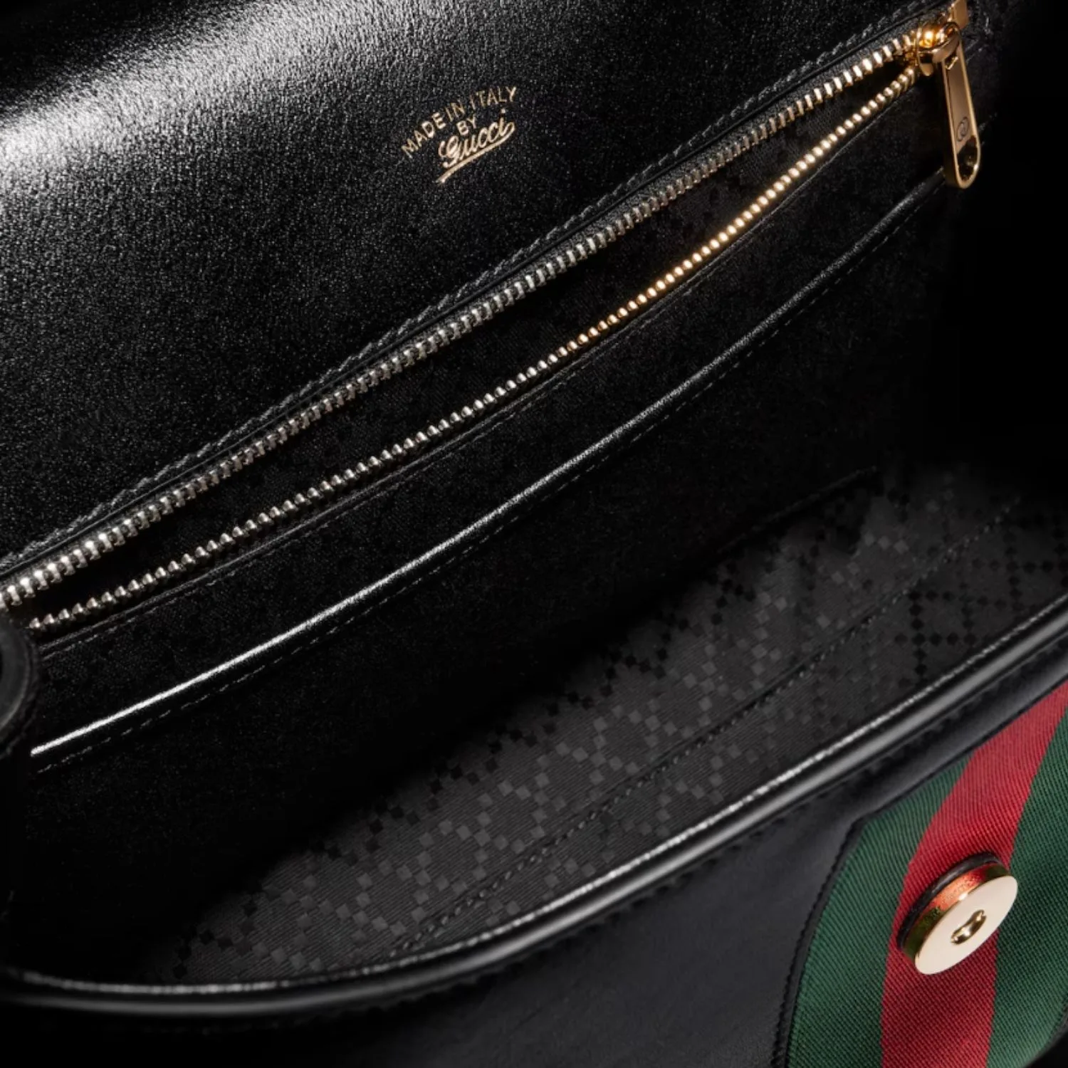 Gucci Paparazzo Medium Top Handle Bag / Black/ Grey Gold Hardware - Image 8