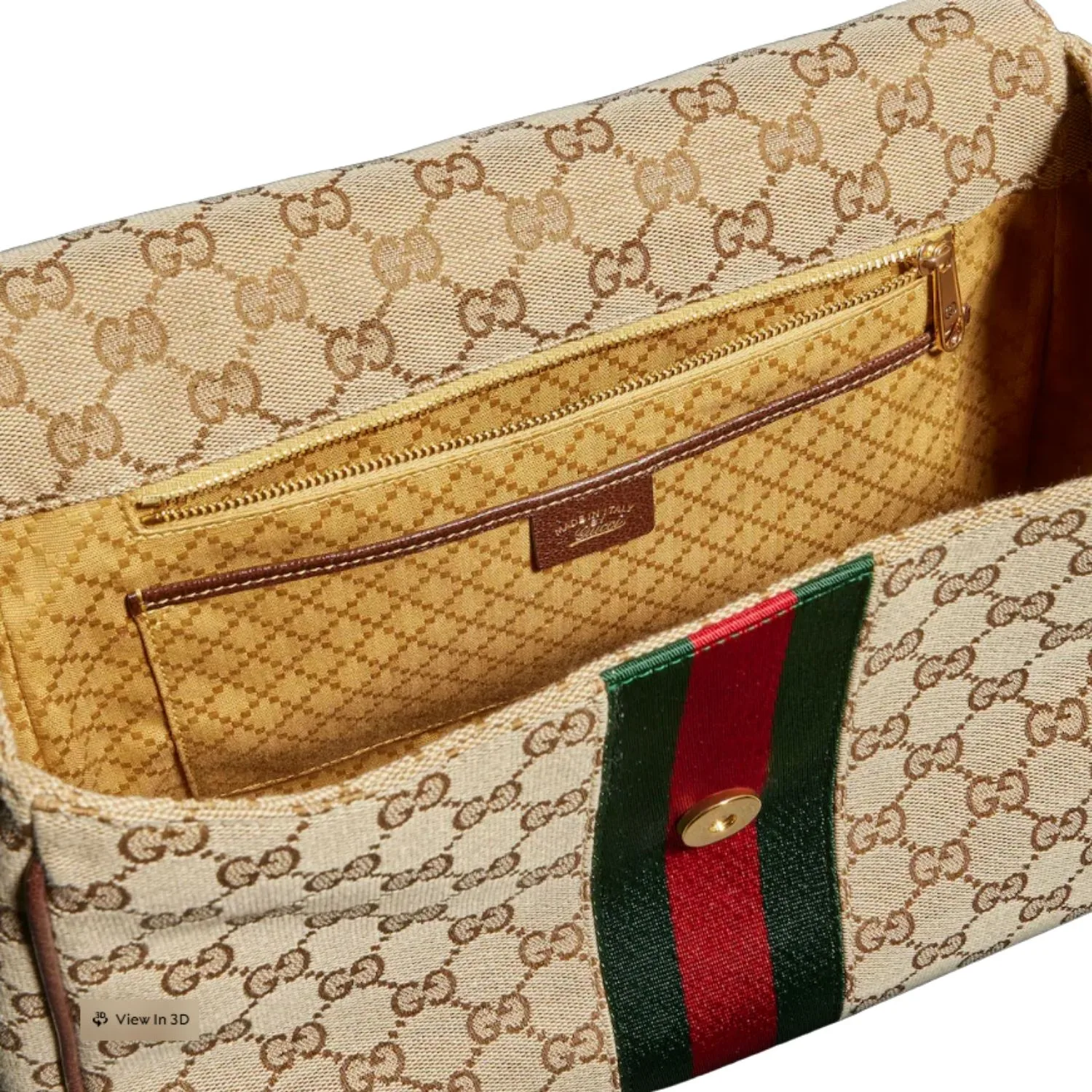 Gucci Paparazzo Medium Top Handle Bag / Chestnut Gold Hardware - Image 7