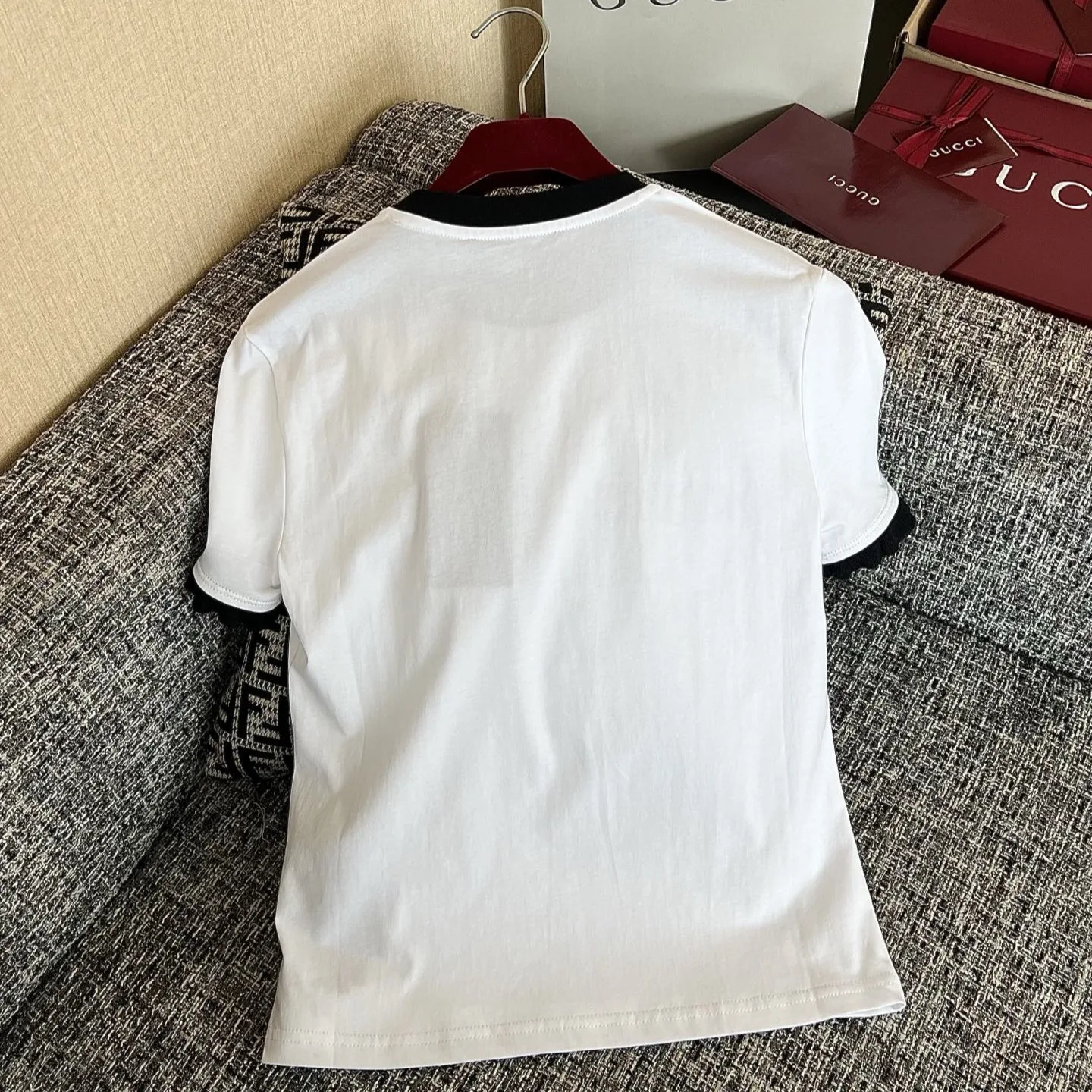 Gucci Print T-Shirt White - Image 4