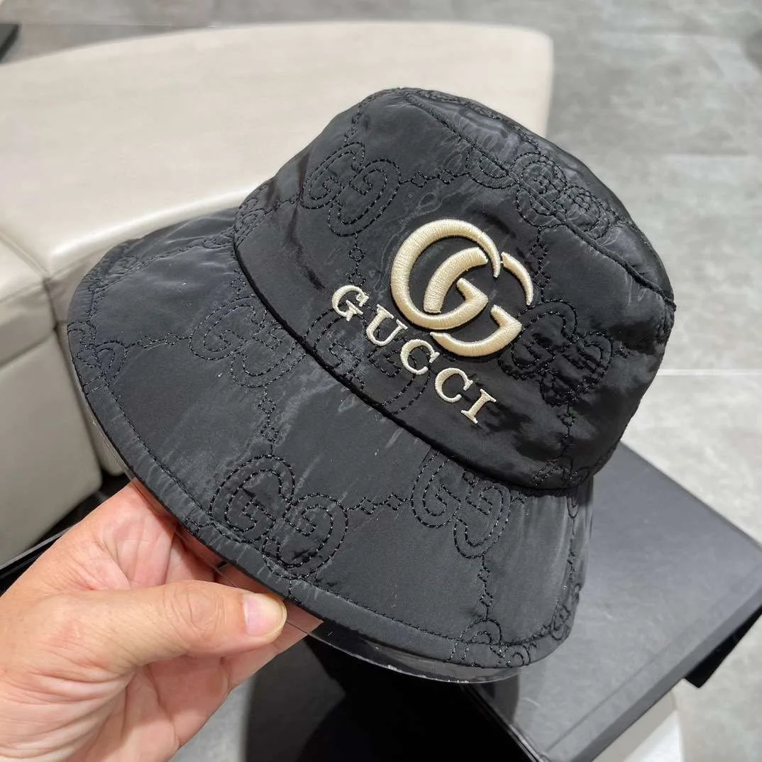 Gucci Quilted Bucket Hat Black - Image 5