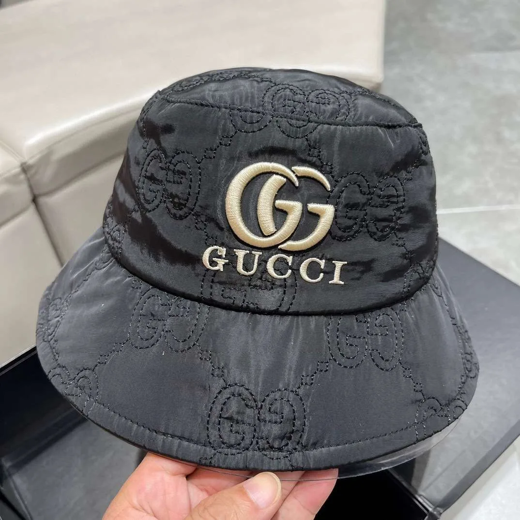 Gucci Quilted Bucket Hat Black - Image 3