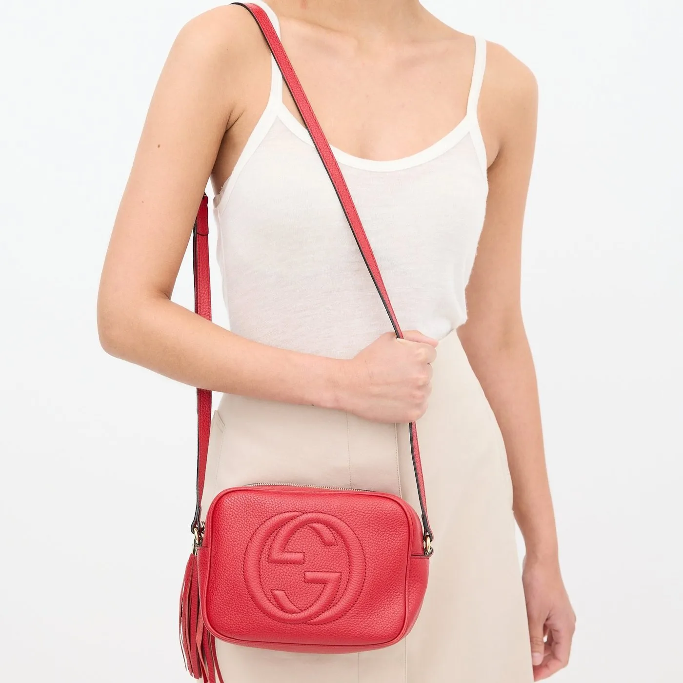Gucci Soho Small Disco Bag Red - Image 4