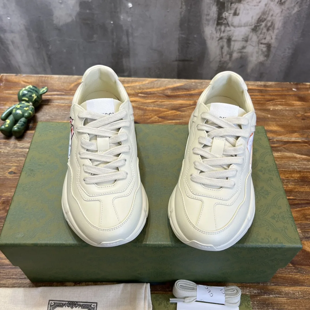 Gucci Rhyton Sneaker With Animal Print White - Image 8