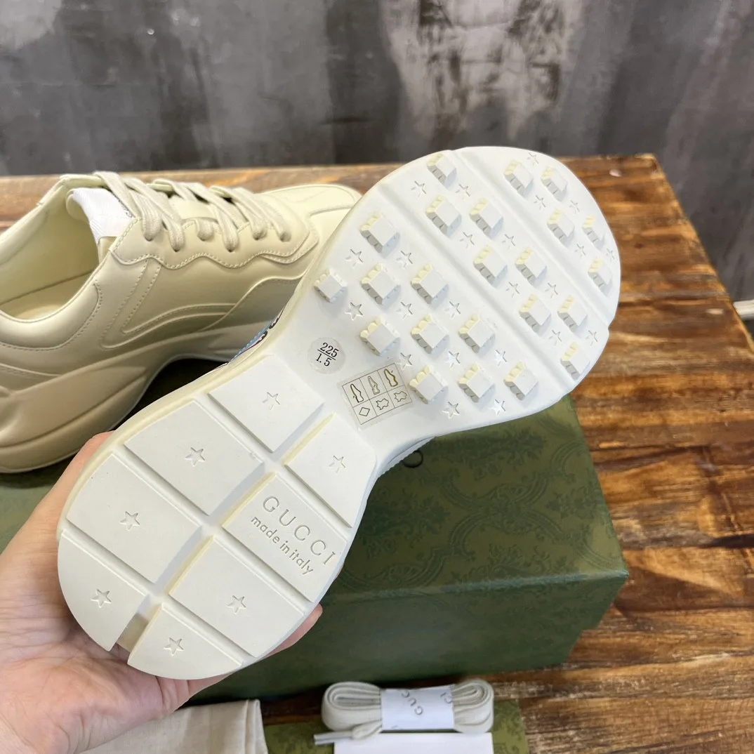 Alternative view of Gucci Rhyton Sneaker With Animal Print White