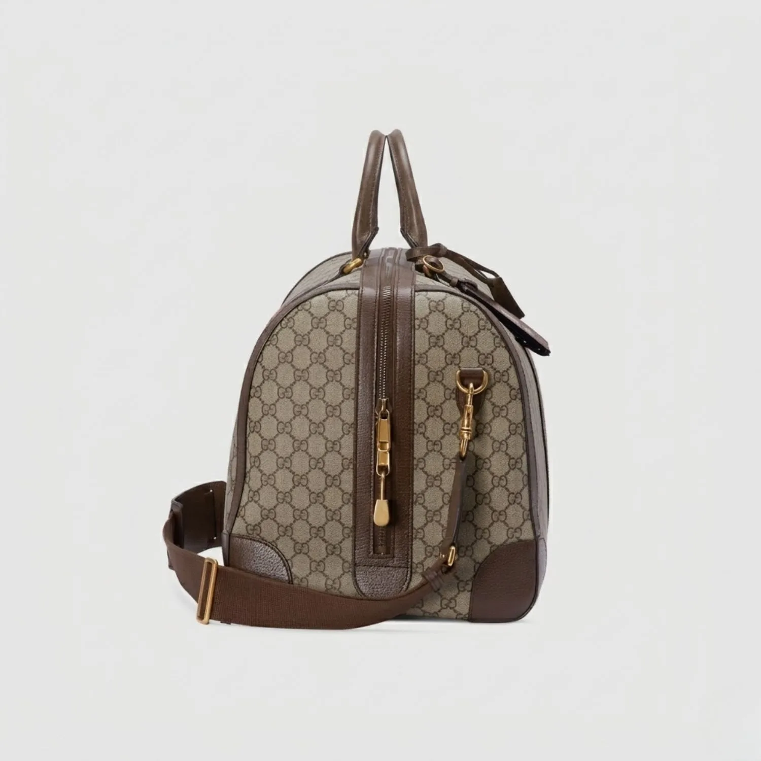 Gucci Savoy Large Duffle Bag / Beige Gold Hardware - Image 4