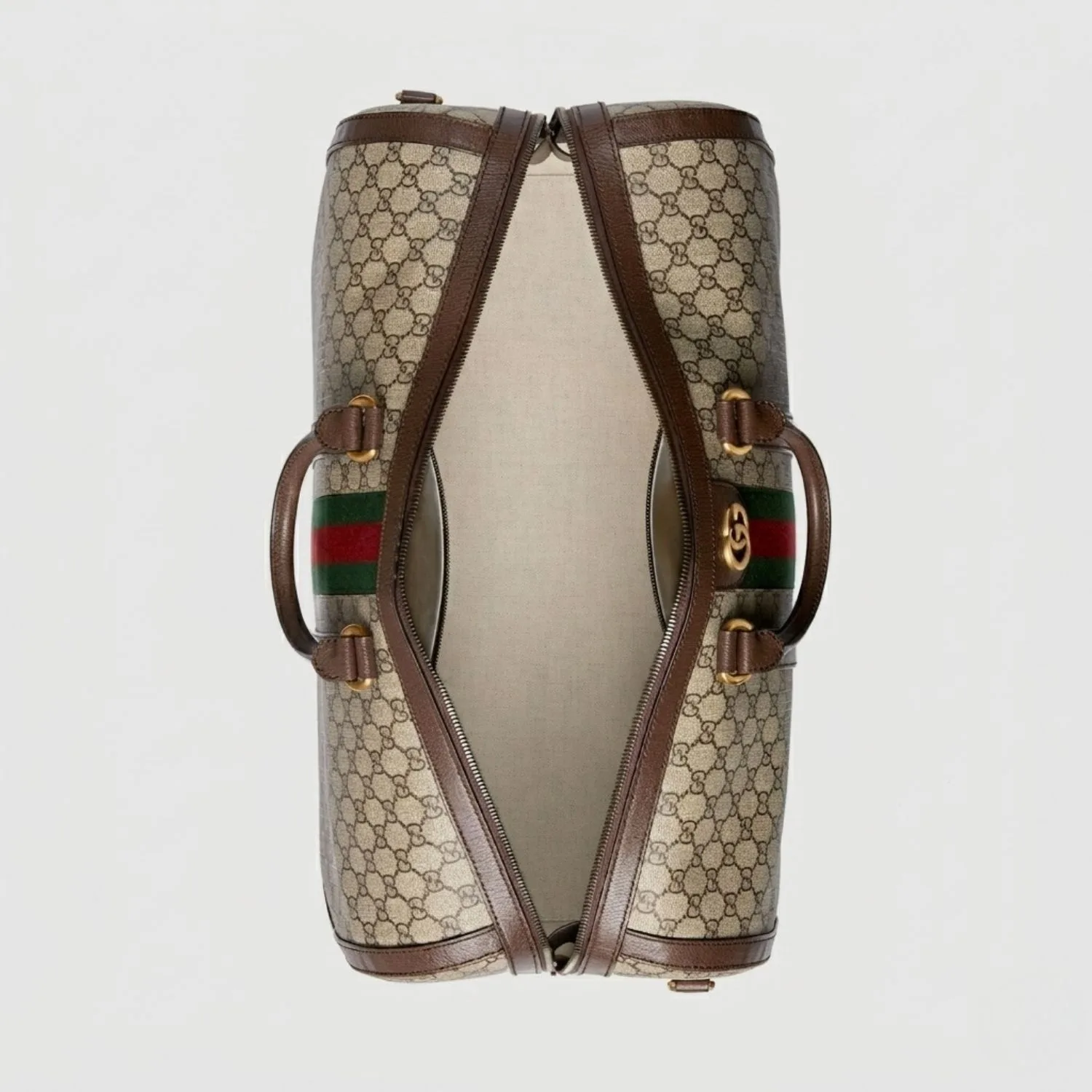 Gucci Savoy Large Duffle Bag / Beige Gold Hardware - Image 6