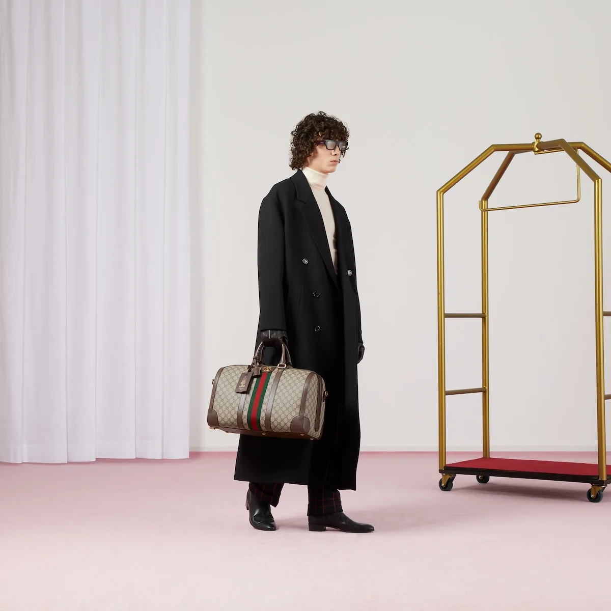 Gucci Savoy Medium Duffle Bag Beige / - Image 2