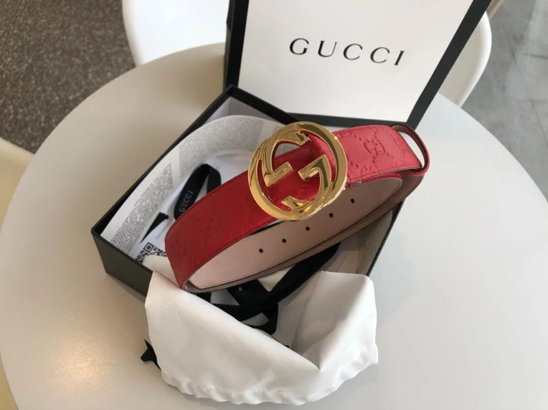 Gucci Belt Red/Cream