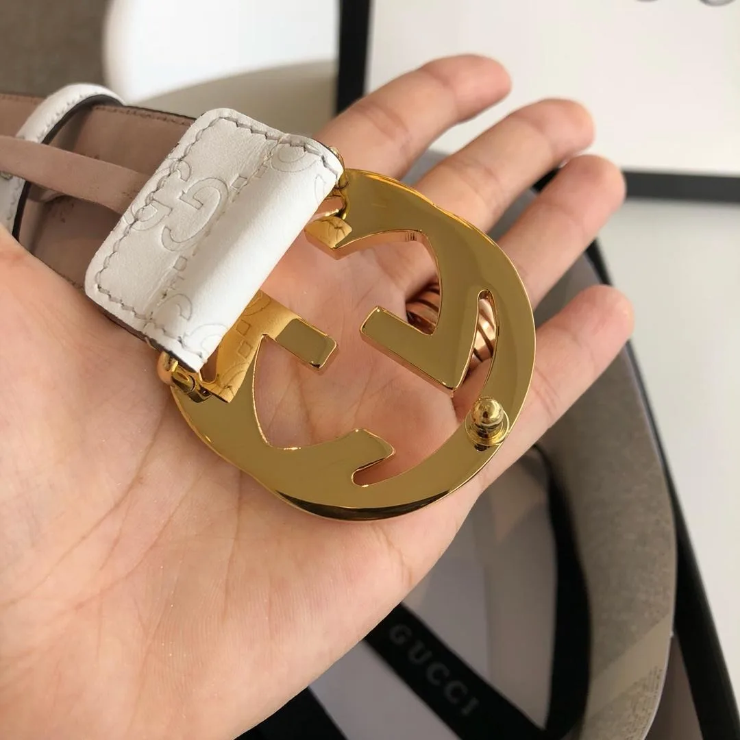Gucci Belt White GG, Women - Image 3