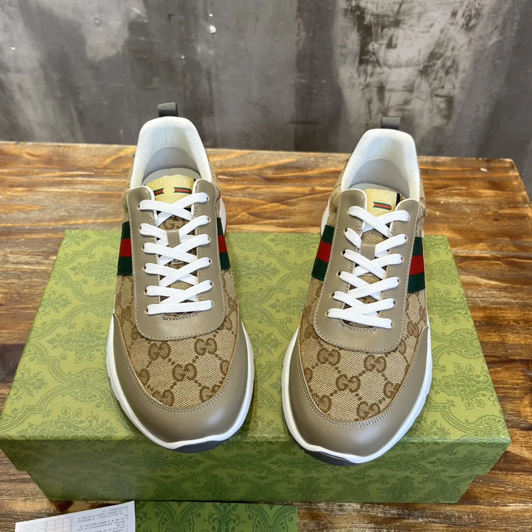 Gucci Sneaker With Web Beige - Image 8