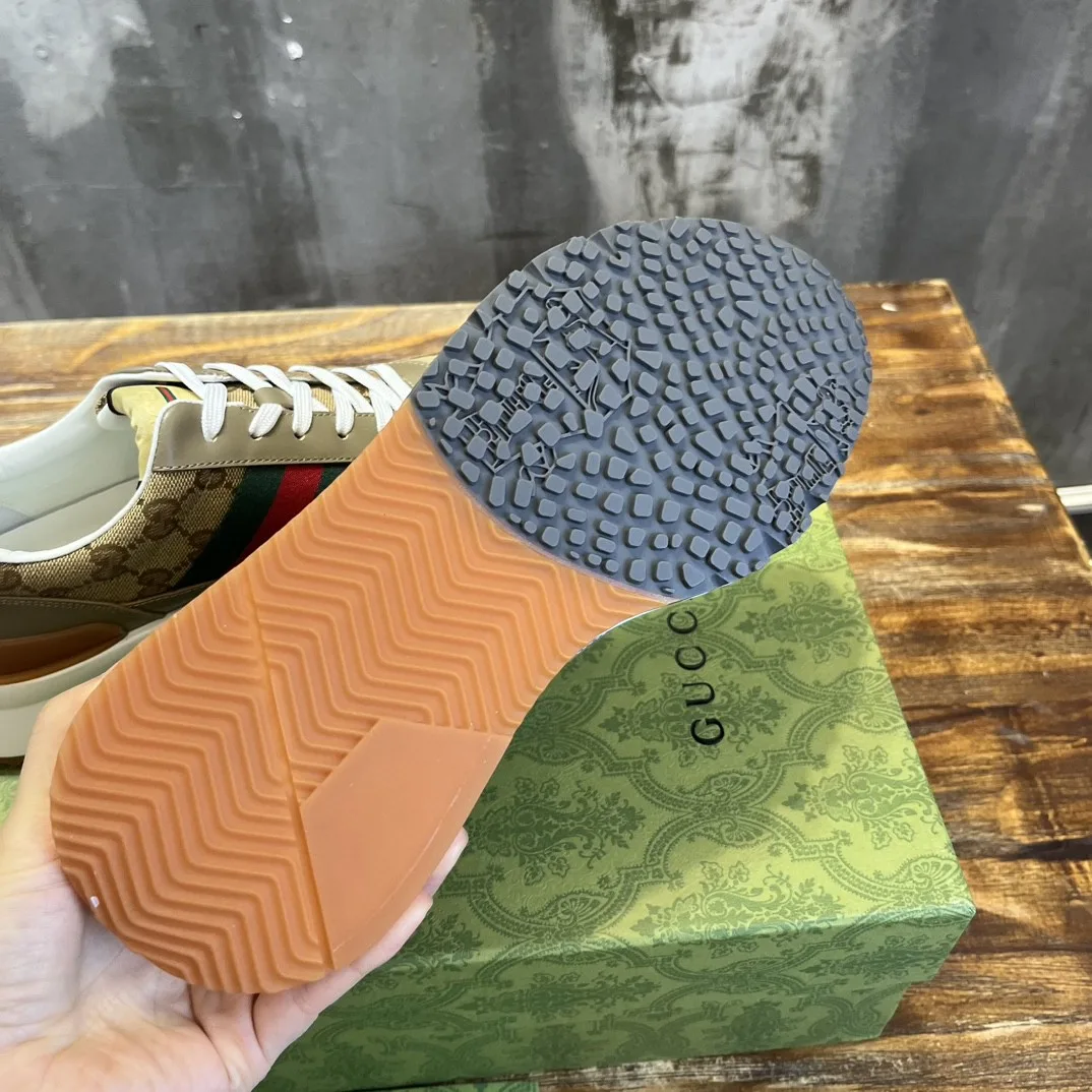 Alternative view of Gucci Sneaker With Web Beige
