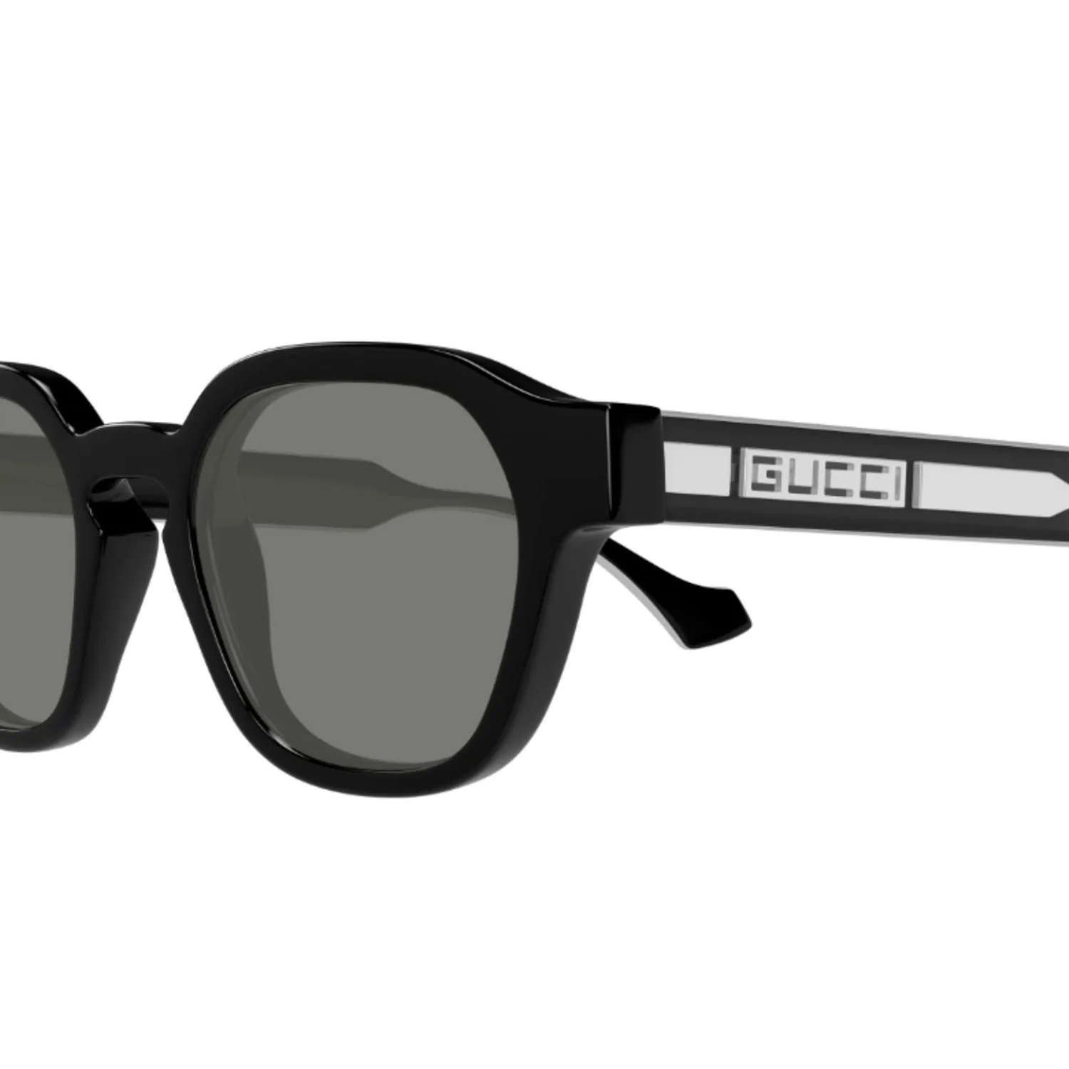 Alternative view of Gucci Sunglasses Glossy Black With Silver Toned