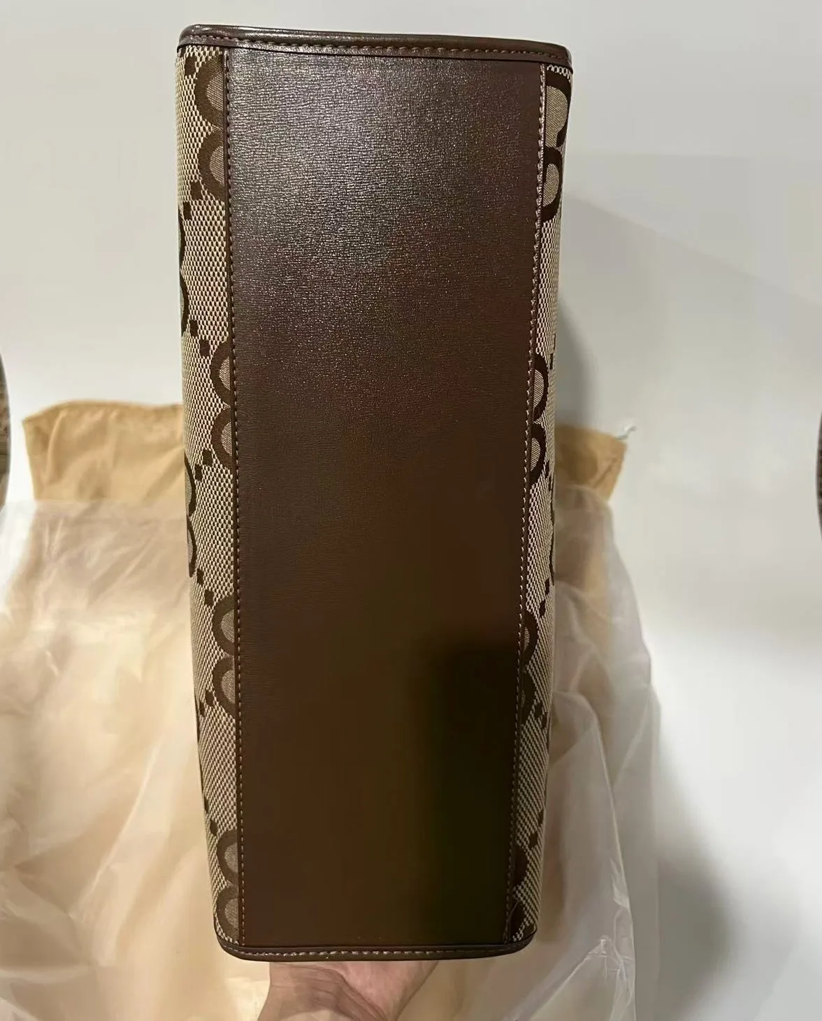 Gucci Tote Bag With Jumbo Camel And Ebony Jumbo GG Canvas / - Image 7
