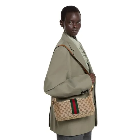 Gucci Vanity Medium Top Handle Bag / Beige/ Brown Gold Hardware - Image 3