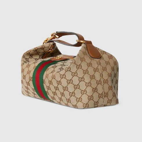 Gucci Vanity Medium Top Handle Bag / Beige/ Brown Gold Hardware - Image 8