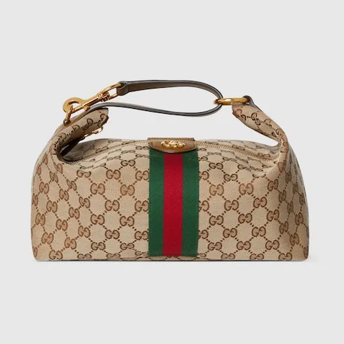 Gucci Vanity Medium Top Handle Bag / Beige/ Brown Gold Hardware - Image 6