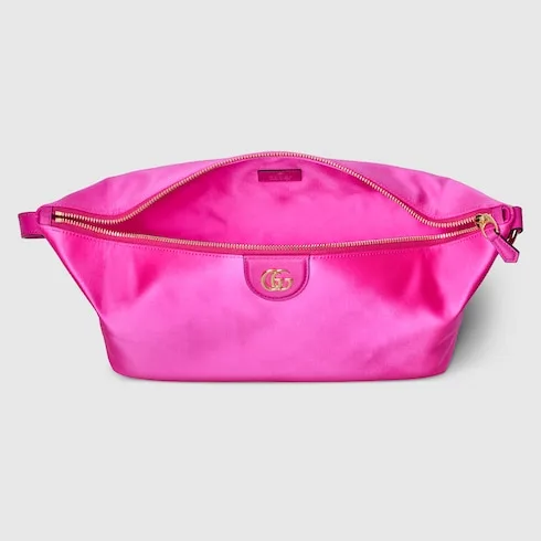 Gucci Vanity Medium Top Handle Bag / Fuchsia Gold Hardware - Image 8