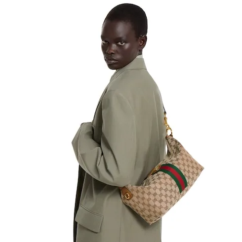 Gucci Vanity Medium Top Handle Bag / Beige/ Brown Gold Hardware - Image 4