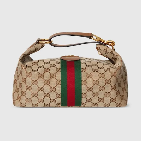 Gucci Vanity Medium Top Handle Bag / Beige/ Brown Gold Hardware - Image 7
