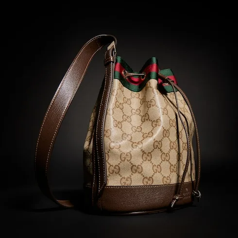 Gucci Venice Small Bucket Bag / Sand/ Dark Brown Gold Hardware - Image 6