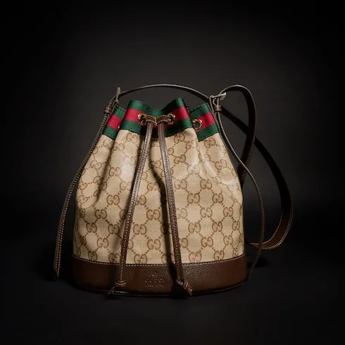 Gucci Venice Small Bucket Bag / Sand/ Dark Brown Gold Hardware - Image 4
