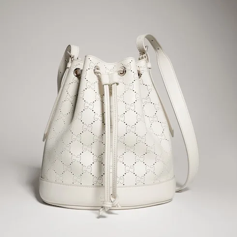 Gucci Venice Small Bucket Bag / White Palladium Hardware - Image 8
