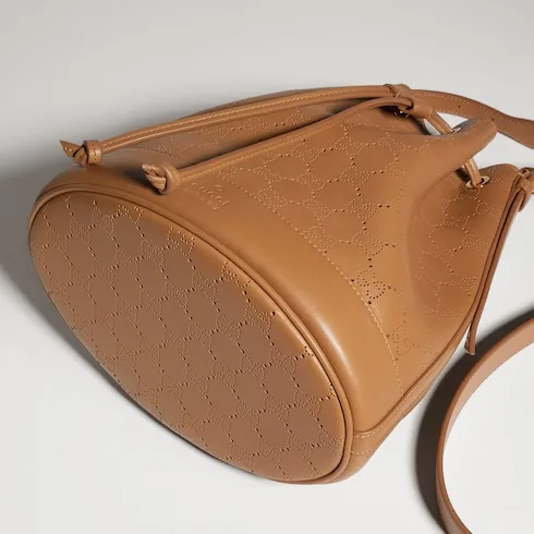 Gucci Venice Small Bucket Bag / Dark Beige Gold Hardware - Image 7
