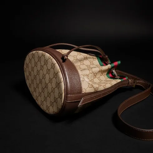 Gucci Venice Small Bucket Bag / Sand/ Dark Brown Gold Hardware - Image 7