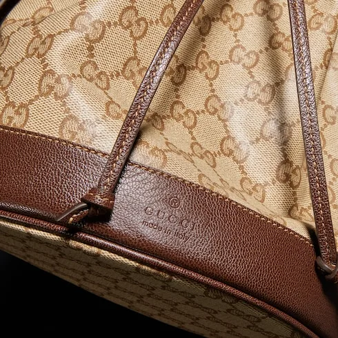 Gucci Venice Small Bucket Bag / Sand/ Dark Brown Gold Hardware - Image 9