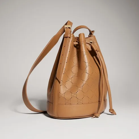 Gucci Venice Small Bucket Bag / Dark Beige Gold Hardware - Image 5