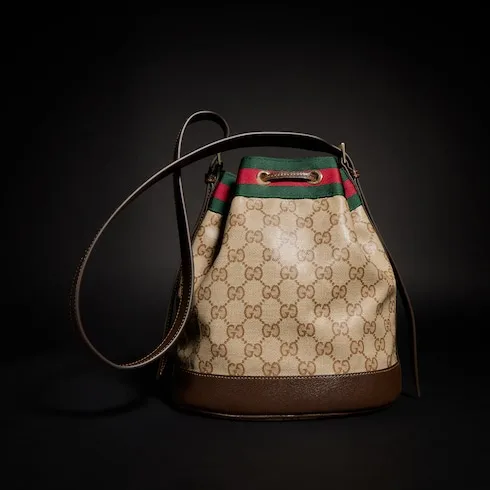 Gucci Venice Small Bucket Bag / Sand/ Dark Brown Gold Hardware - Image 5
