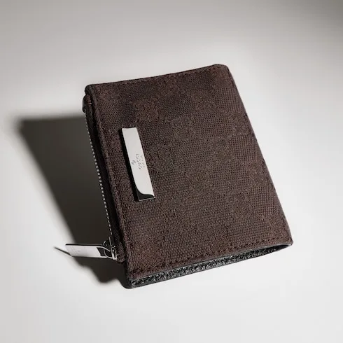 Alternative view of Gucci Wallet with Gucci Plaque Small / Dark Brown Palladium Hardware