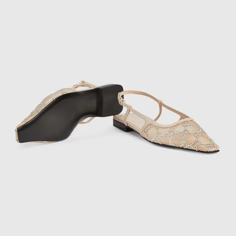 Gucci Slingback Ballet Flat Beige - Image 2