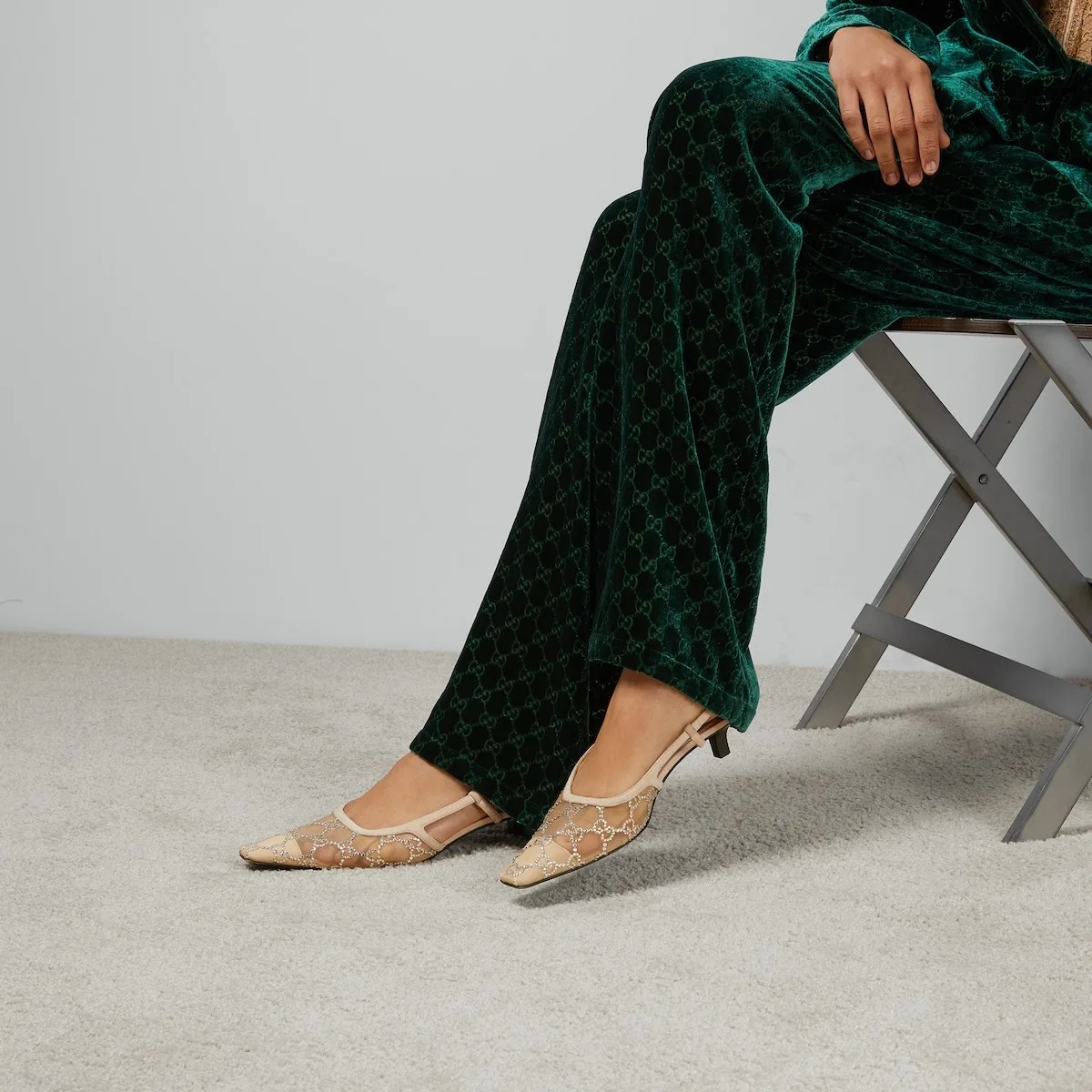 Gucci Slingback Pump Beige - Image 5