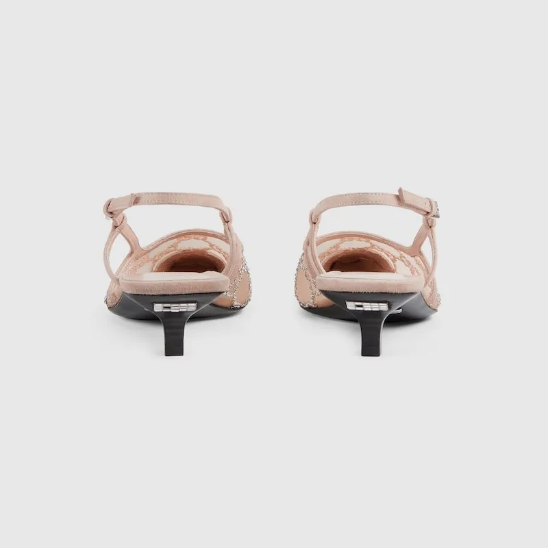 Gucci Slingback Pump Beige - Image 4
