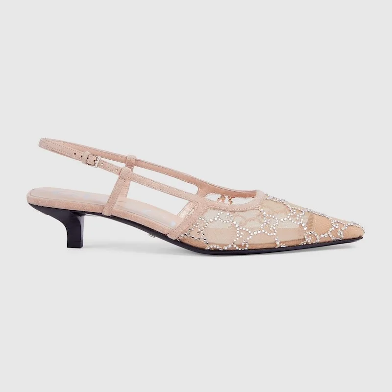 Alternative view of Gucci Slingback Pump Beige