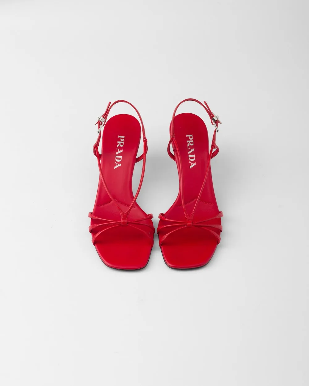 Prada Heeled Sandals Red 1X504N_011_F0011_F_055 - Image 3
