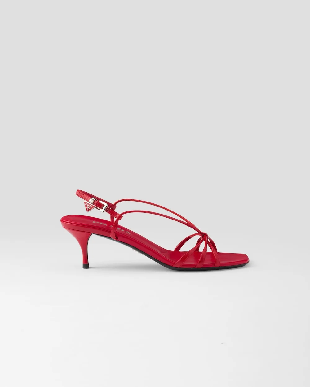 Prada Heeled Sandals Red 1X504N_011_F0011_F_055 - Image 6