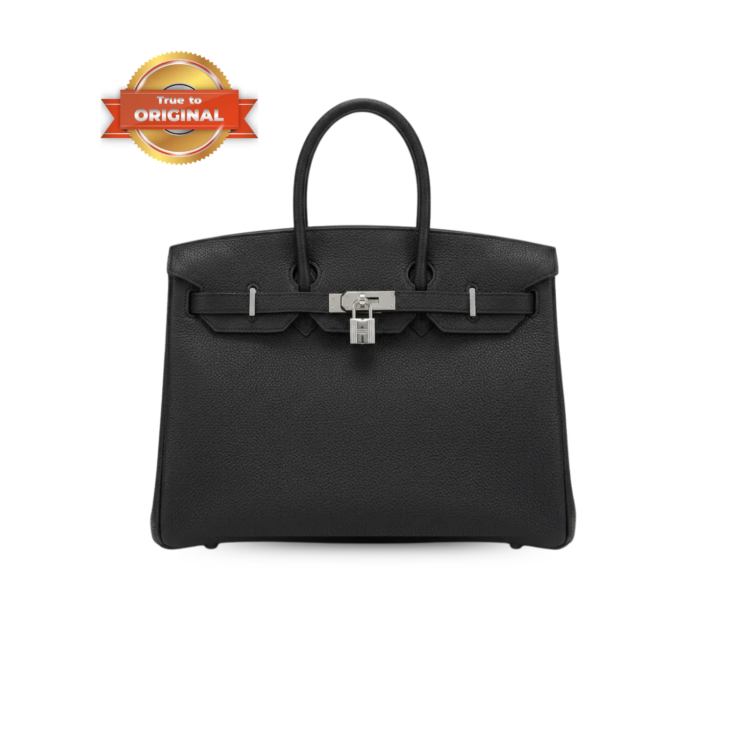 Hermes Birkin Top Handle Bag / Black Silver Hardware