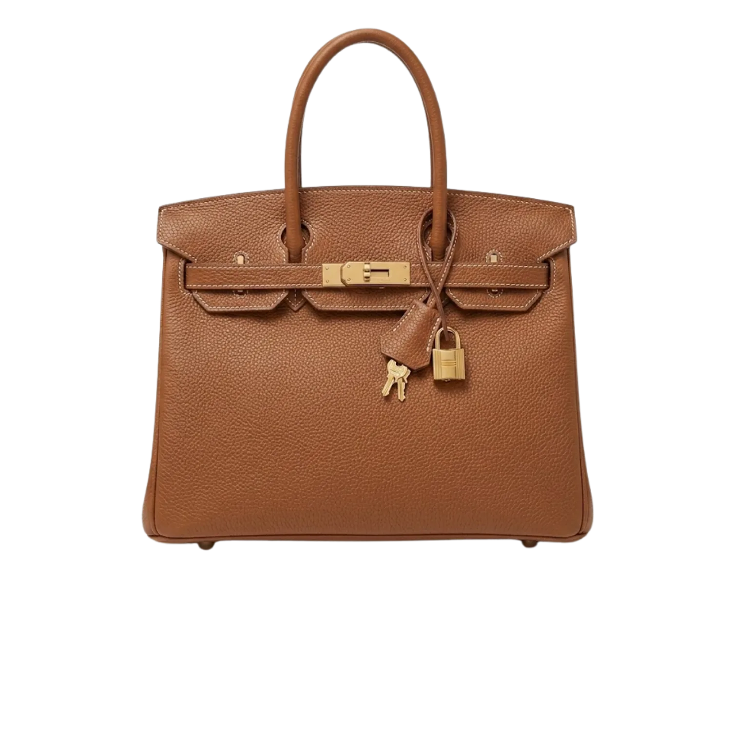 Hermes Birkin Top Handle Bag / Brown Togo Gold Hardware Bag