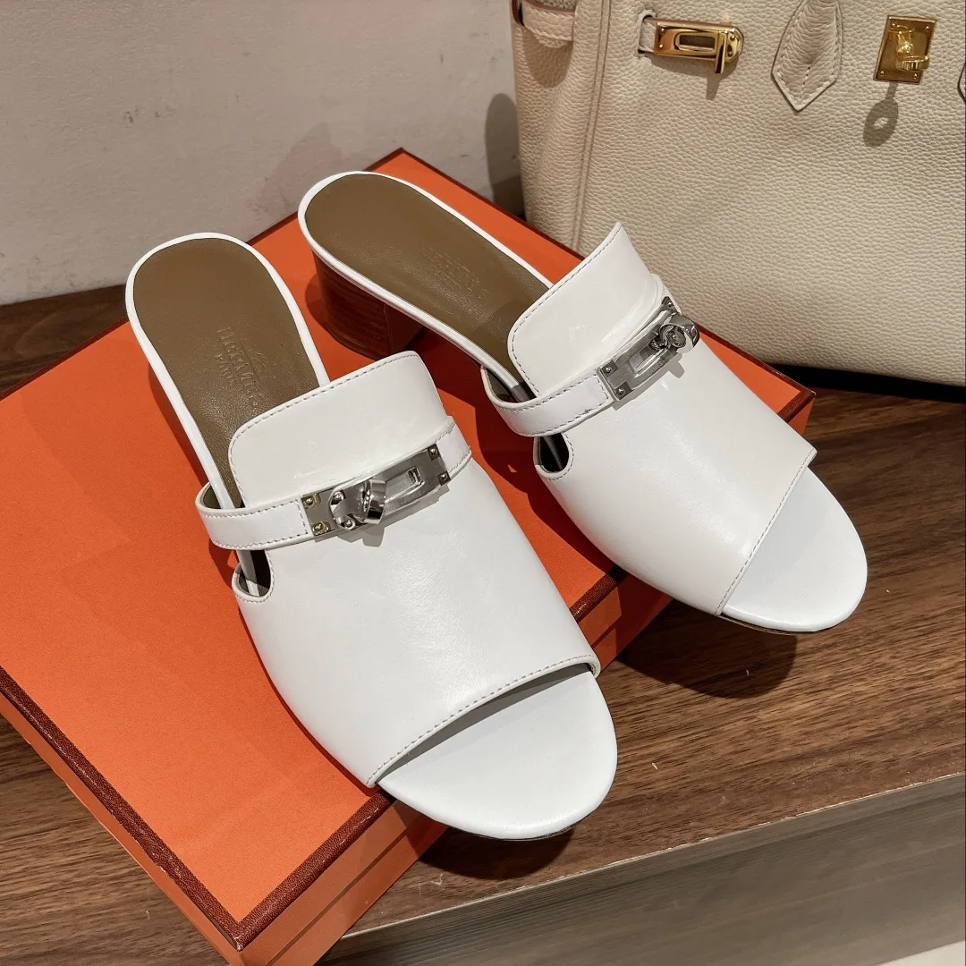 Hermes Candy Sandal White - Image 4