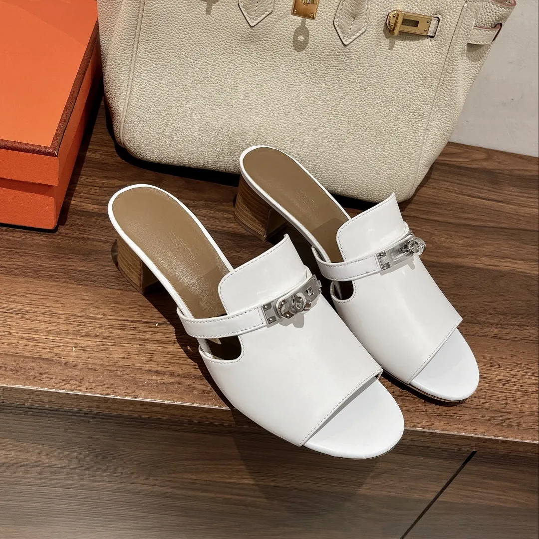 Hermes Candy Sandal White - Image 3