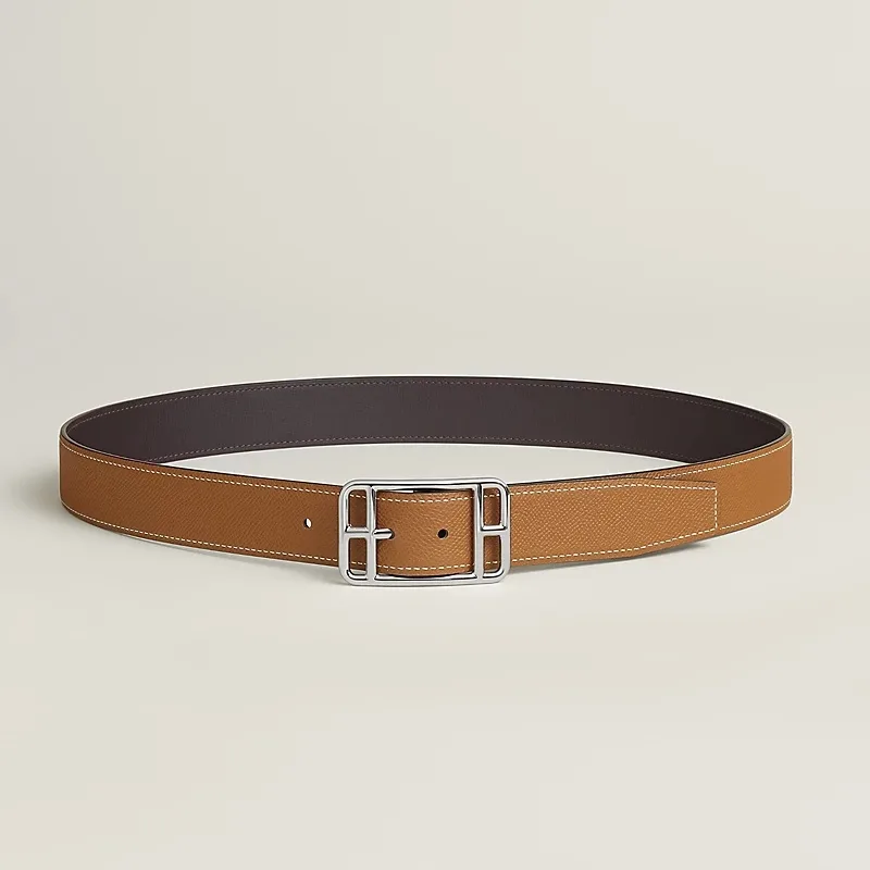 Hermes Cape Cod Reversible Belt Macassar/ Brown - Image 3