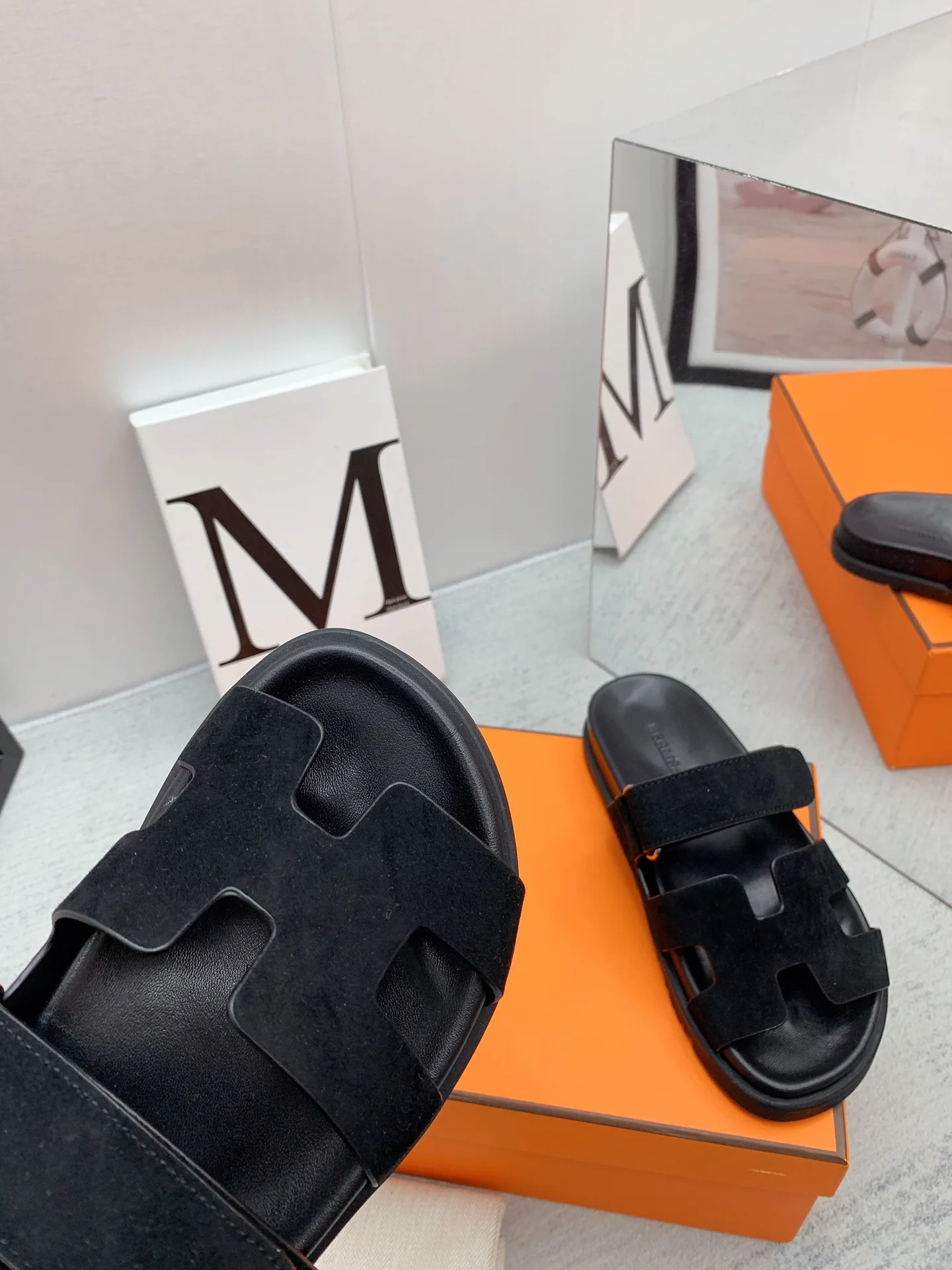 Alternative view of Hermes Chypre Sandal Black