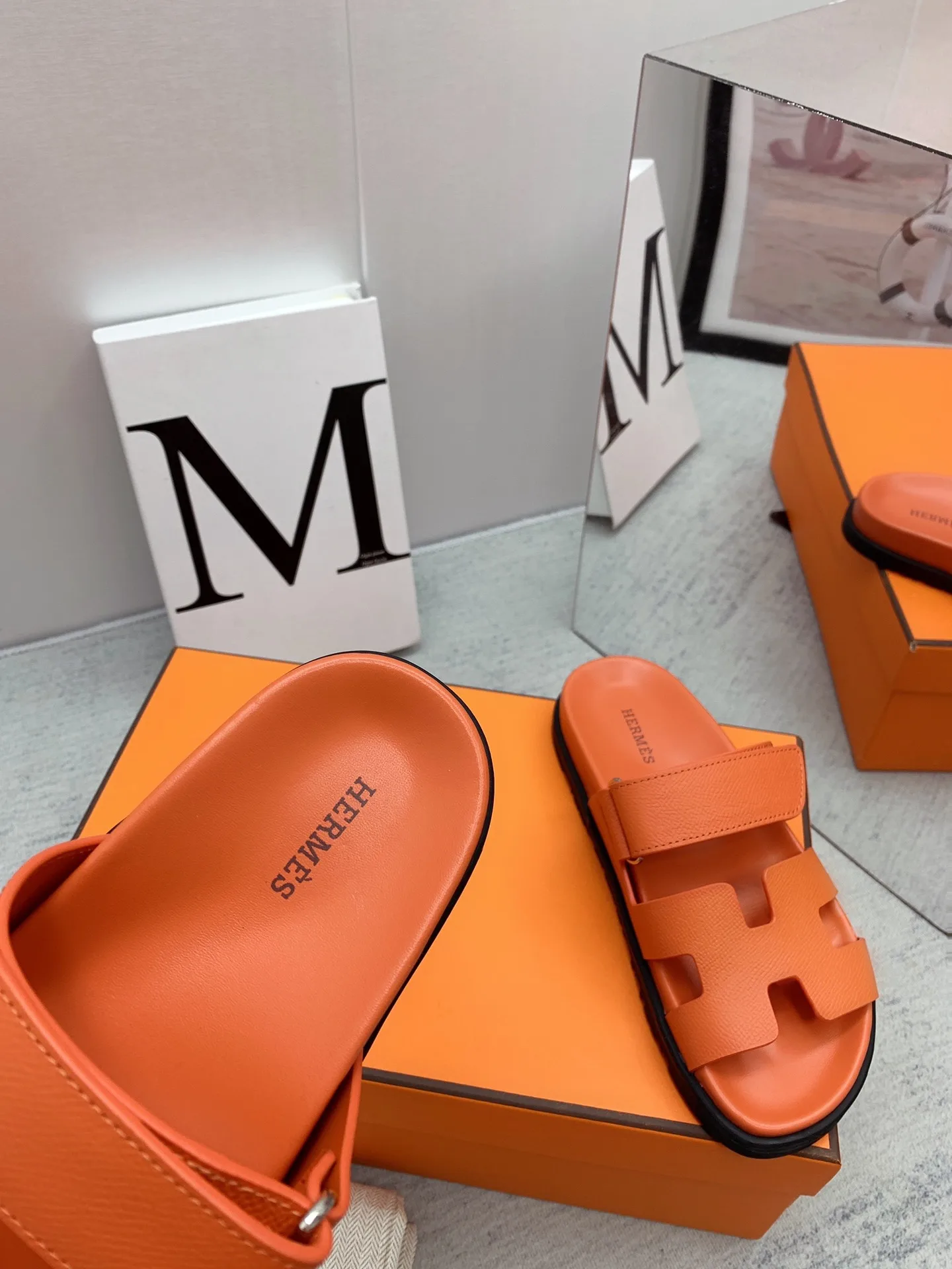 Hermes Chypre Sandal Orange - Image 3